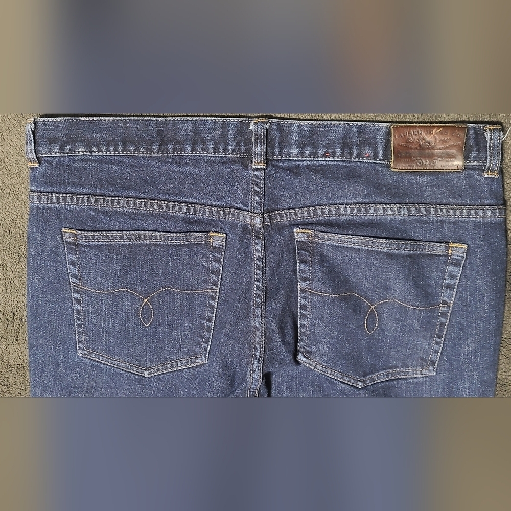 Lauren Jeans Co. Ralph Lauren classic bootcut denim jeans women's 14 Rise11" - Picture 10 of 16